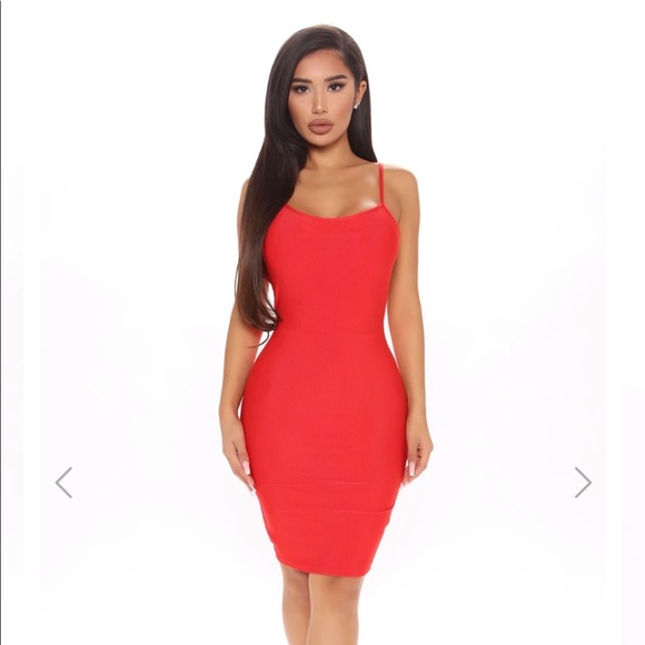 Red Mini Dress - Picture 1 of 2